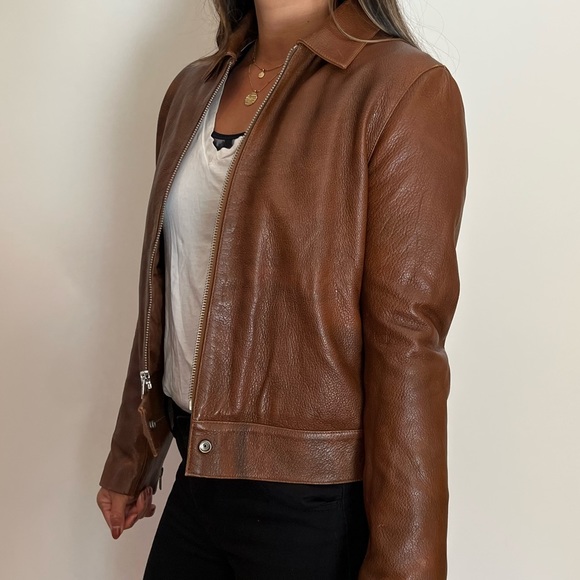 Brown Alternative Leather Jacket Sz Small - manufactured for Levi’s - Picture 6 of 9